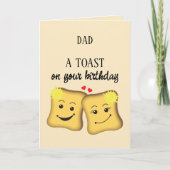 お誕生日に乾杯!おもしろ食事パングッズ カード (正面)