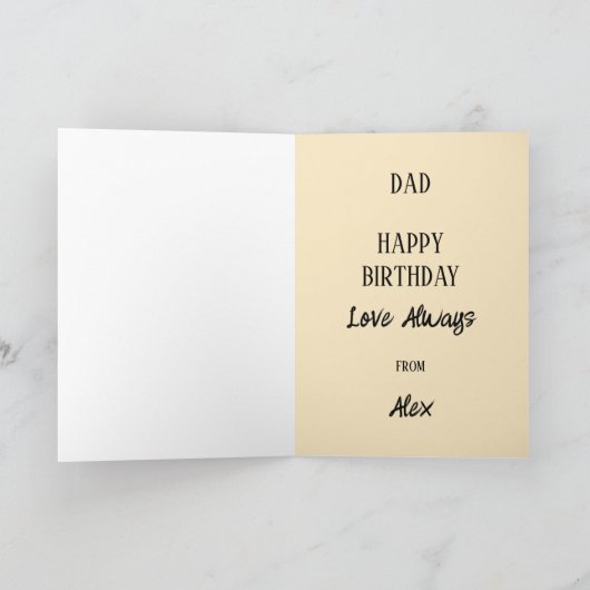 お誕生日に乾杯!おもしろ食事パングッズ カード (内部)