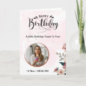 お誕生日に乾杯！ カード (正面)