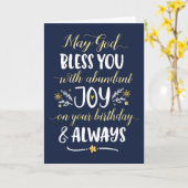 お誕生日に喜びを神様から カード (黄色い花)