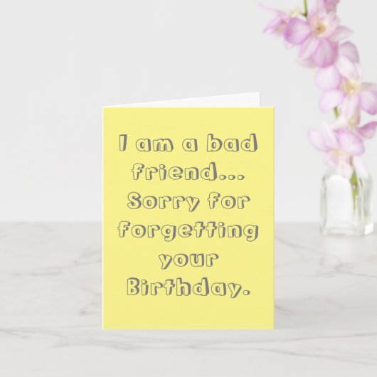 お誕生日に間に合わず申し訳ない カード (蘭)