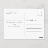 お誕生日のお知らせ&ありがとうございます ポストカード (裏面)