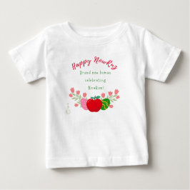 お誕生日のイランの新年 赤ちゃんの新しい門出を祝おう ベビーTシャツ