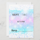 お誕生日の子供たち 招待状 (裏面)