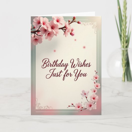 お誕生日の花カード カード (正面)