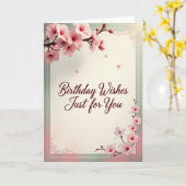お誕生日の花カード カード (黄色い花)