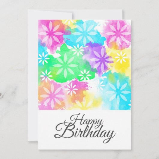 お誕生日の花 カード (正面)
