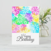 お誕生日の花 カード (スタンド正面)