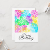 お誕生日の花 カード (正面/裏面インサイチュ)