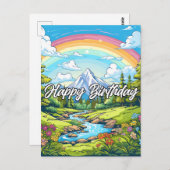 お誕生日の願いを込めて ポストカード (正面/裏面)