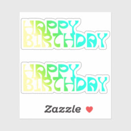 お誕生日オンブレカスタムカット シール