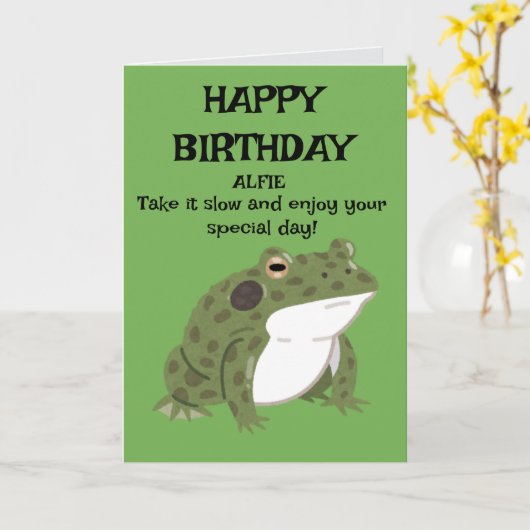 お誕生日カード カード (黄色い花)