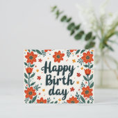 お誕生日カード ポストカード (スタンド正面)