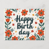 お誕生日カード ポストカード (裏面)