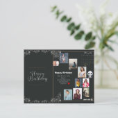 お誕生日カード – ユニークでパーソナライズされたデザイン ポストカード (スタンド正面)