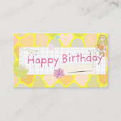 お誕生日カード 名刺 (正面)