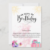 お誕生日カード 招待状 (正面)