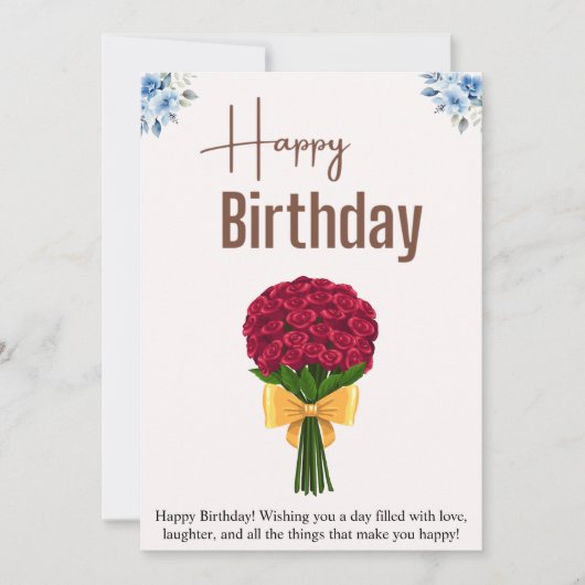 お誕生日カード 招待状 (正面)