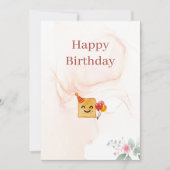 お誕生日カード 招待状 (正面)