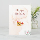 お誕生日カード 招待状 (スタンド正面)