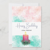 お誕生日カード 招待状 (正面)