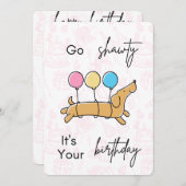 お誕生日カード/招待状 招待状 (正面/裏面)