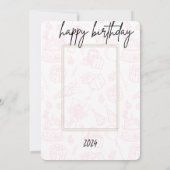 お誕生日カード/招待状 招待状 (裏面)