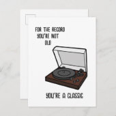 お誕生日カード 面白いおじいちゃん、お父さんへ インビテーションポストカード (正面/裏面)