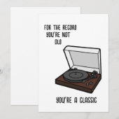 お誕生日カード 面白いお誕生日カード おじいちゃん、パパ 招待状 (正面/裏面)