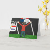 お誕生日カー忘れドですみません カード (黄色い花)