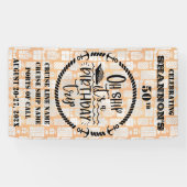 お誕生日クルーズ船ドアサプライズ「オ・シップ」 横断幕 (横)