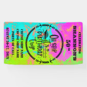 お誕生日クルーズ船ドアサプライズ！バースデートリップ クルーズドア 横断幕 (横)