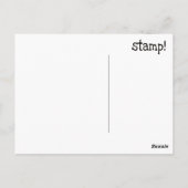 お誕生日ケーキおもしろい – はがき (裏面)