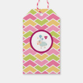 お誕生日ケーキとパーティーライオンありがとう ギフトタグ (裏面)