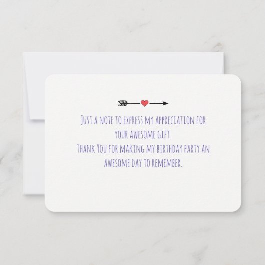 お誕生日ケーキとパーティーライオンと羊ありがとう 招待状 (裏面)