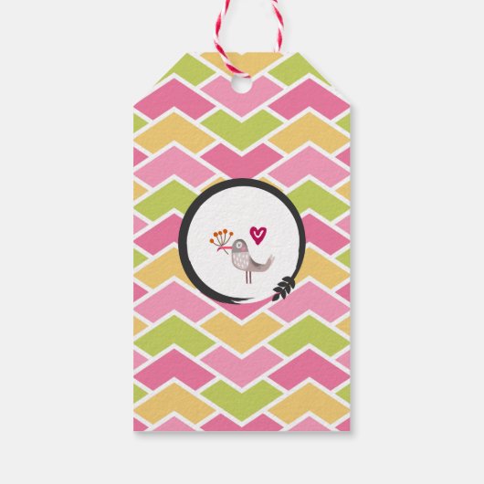 お誕生日ケーキとパーティーライオンハッピーバースデー ギフトタグ (裏面)