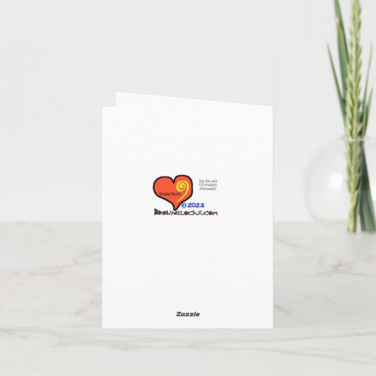 お誕生日ケーキとベーカースおもしろい誕生日カード カード (裏面)