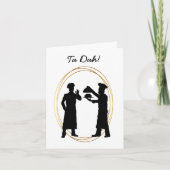 お誕生日ケーキとベーカースおもしろい誕生日カード カード (正面)