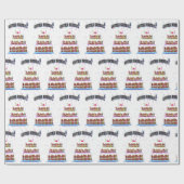 お誕生日ケーキと紙吹雪 ラッピングペーパー (フラット)