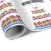 お誕生日ケーキと紙吹雪 ラッピングペーパー (ロールコーナー)