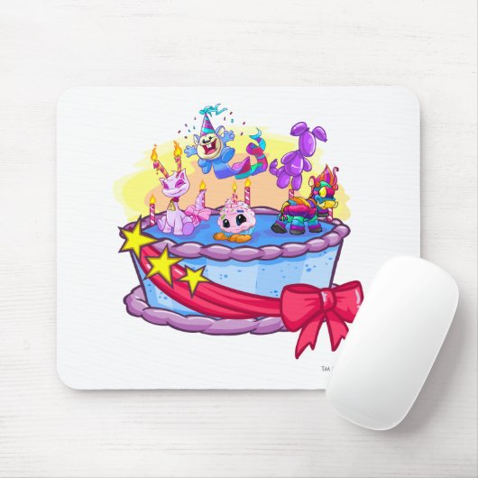 お誕生日ケーキのグループの打撃 マウスパッド (マウス)