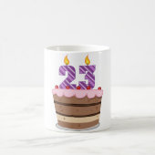 お誕生日ケーキの年齢23 コーヒーマグカップ (中央)