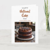 お誕生日ケーキの日おめでとう！11月26日 カード (正面)