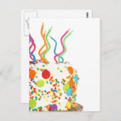 お誕生日ケーキはがき ポストカード (正面/裏面)