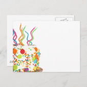 お誕生日ケーキはがき ポストカード (正面/裏面)