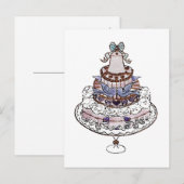 お誕生日ケーキを食べよう 〜 ポストカード / 招待状 (正面/裏面)