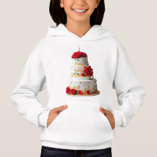 お誕生日ケーキアートデザインTシャツ