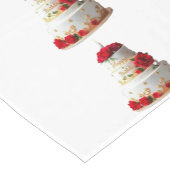 お誕生日ケーキアートデザインTシャツ ショートテーブルランナー (コーナー)