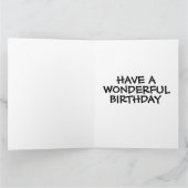 お誕生日ケーキカラフル誕生日グリーティングカード カード (内部)