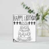 お誕生日ケーキカラーリングページ (スタンド正面)